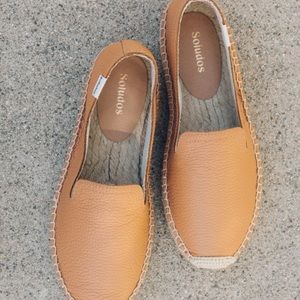Soludos leather women’s size 8.5 espadrille slip on